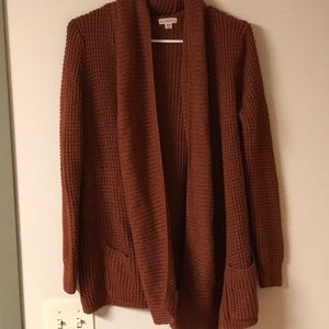 Thick knit cardigan